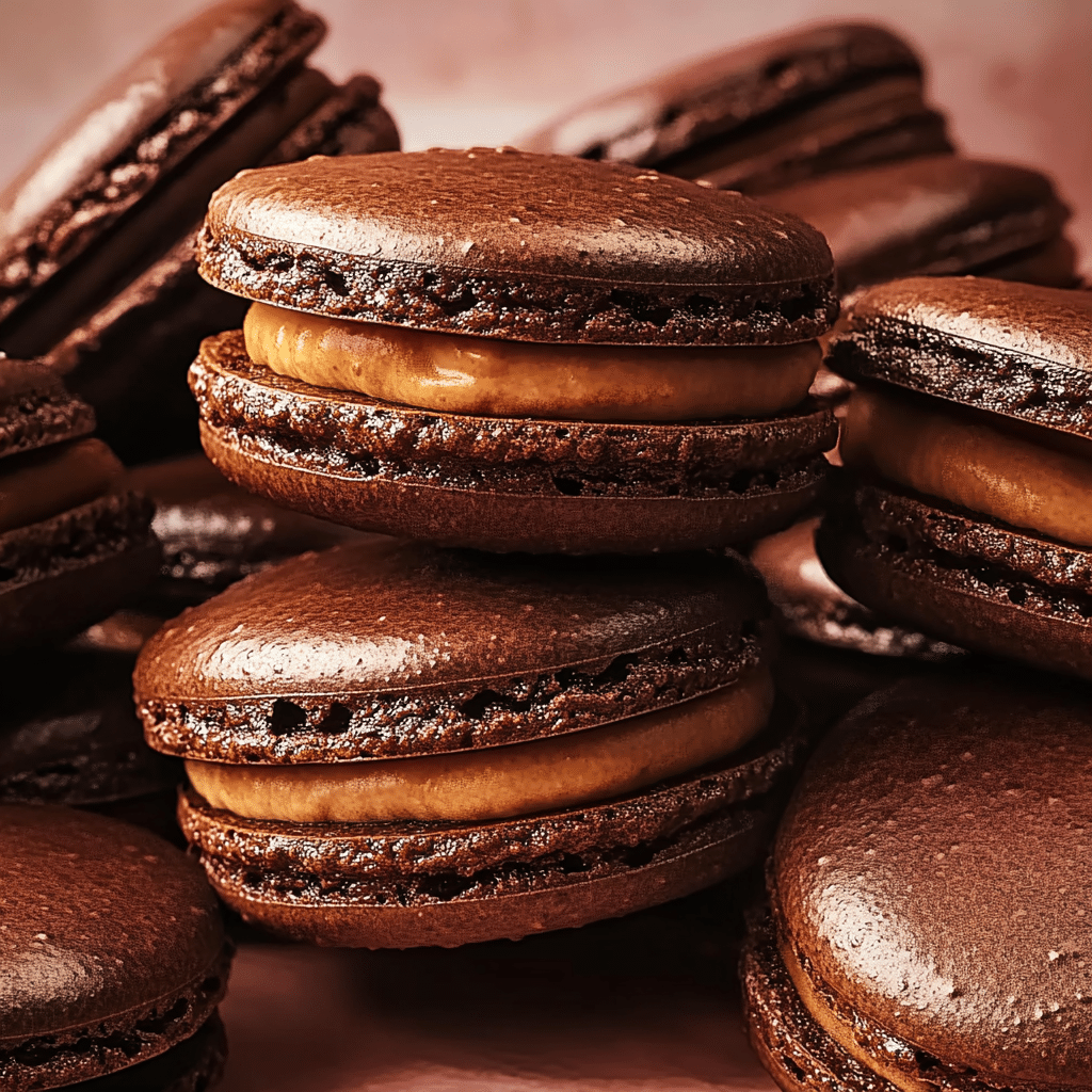 Picture of Chocolate Macarons - Recipe Yumm