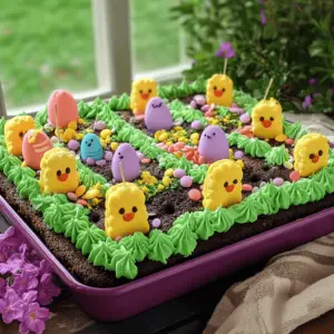 PEEPS Easter Garden Cake - Recipe Yumm