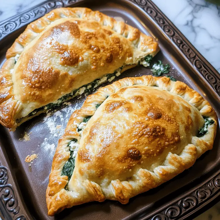 Ricotta and Spinach Calzones - Recipe Yumm
